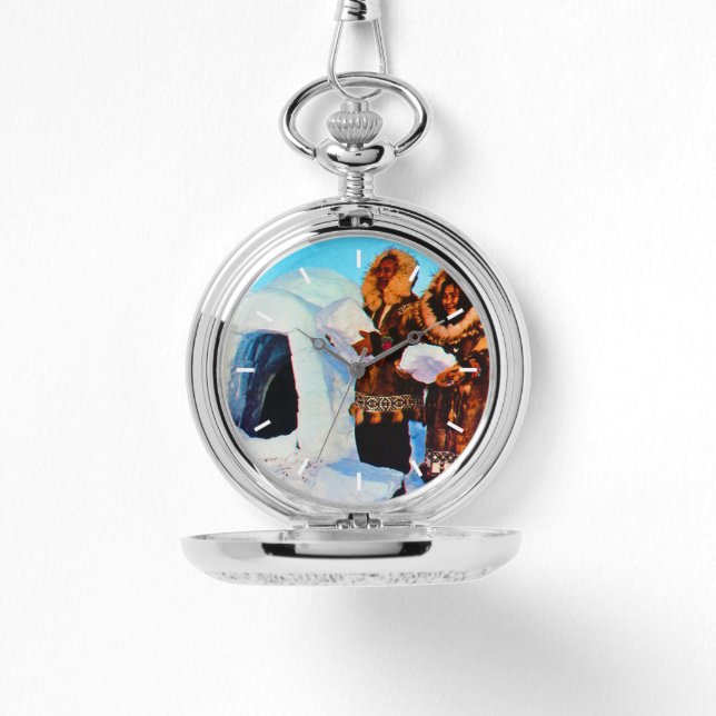 Reloj De Pulsera Constructores de igloo de Alaska en EEUU (Anverso)