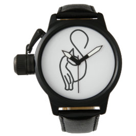 Reloj De Pulsera Contorno de gatos gitanos y elegantes