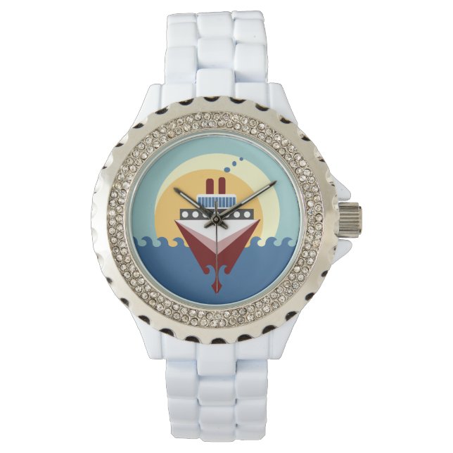 Reloj De Pulsera Control de arte de cruceros (Anverso)