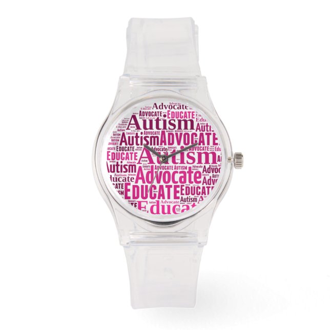 Reloj De Pulsera Control de autismo por GoTeamKate (Anverso)