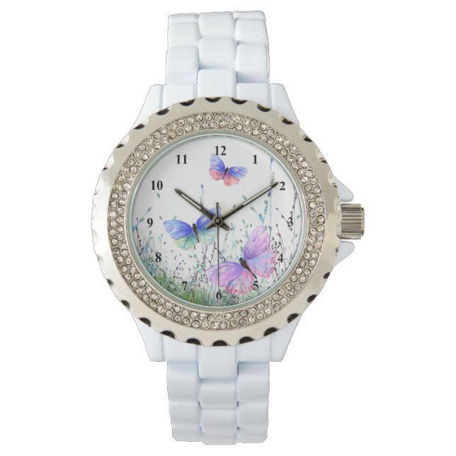 Reloj De Pulsera Control de mariposas voladoras (Anverso)