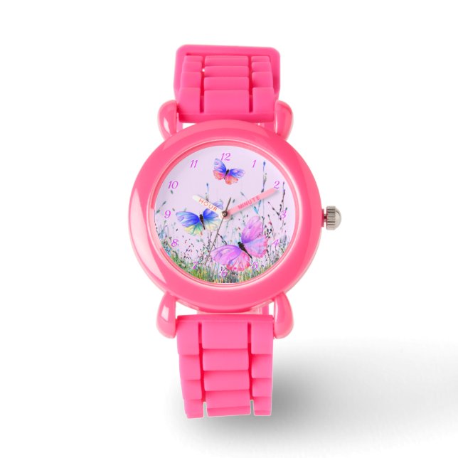 Reloj De Pulsera Control de mariposas voladoras (Anverso)