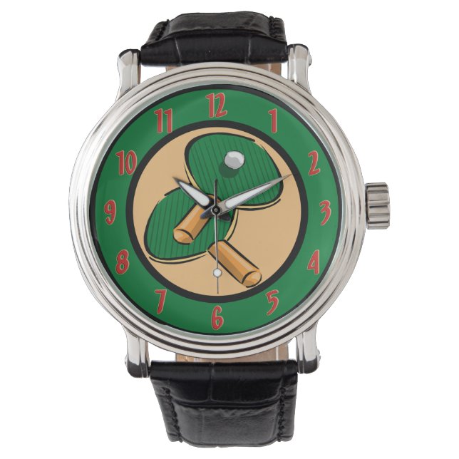 Reloj De Pulsera Control de muñeca de tenis de mesa (Anverso)