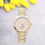 Reloj De Pulsera Control de script personalizado de elegancia de Ru<br><div class="desc">Aumente su estilo con nuestro Rubor Elegance Personalized Script Watch, una mezcla de sofisticación e individualidad. Este exquisito reloj muestra un elegante tipo de letra de guión, con tu primer nombre inicial y completo, creando un accesorio a medida que refleja tu encanto único. Diseñado con precisión y durabilidad en mente,...</div>