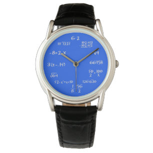 Reloj De Pulsera Control Personalizado de ecuaciones matemáticas a