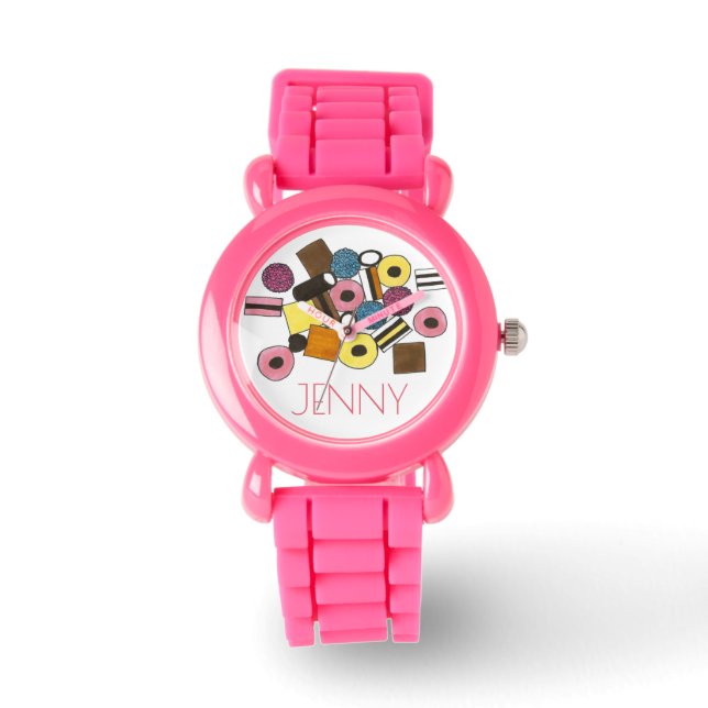 Reloj De Pulsera Control personalizado de golosinas de licencias ro (Anverso)