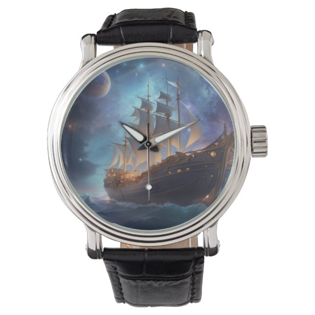 Reloj De Pulsera Controlador de tiempo de viaje lunar (Anverso)
