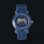 Reloj De Pulsera Controlador de videojuegos azul<br><div class="desc">Este divertido reloj cuenta con un ilustracion vectorial fresco de un controlador de videojuegos y se puede personalizar con el nombre,  el monograma,  el original o cualquier texto de su elección para un regalo perfecto para el personalizado.</div>