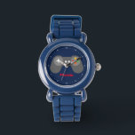 Reloj De Pulsera Controlador de videojuegos azul<br><div class="desc">Este divertido reloj cuenta con un ilustracion vectorial fresco de un controlador de videojuegos y se puede personalizar con el nombre,  el monograma,  el original o cualquier texto de su elección para un regalo perfecto para el personalizado.</div>
