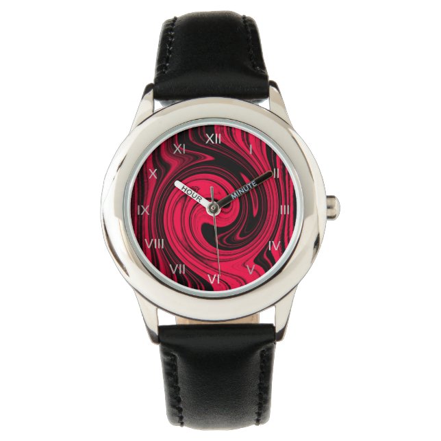 Reloj De Pulsera Convolución roja (Anverso)