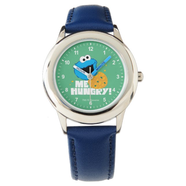 Reloj De Pulsera Cookie Monster | ¡Tengo Hambre! (Anverso)
