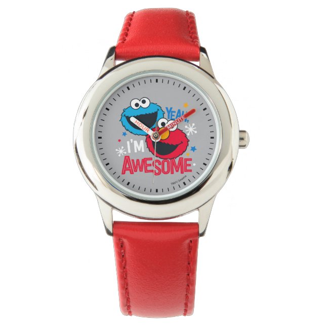 Reloj De Pulsera Cookie Monster y Elmo | Sí, soy increíble (Anverso)