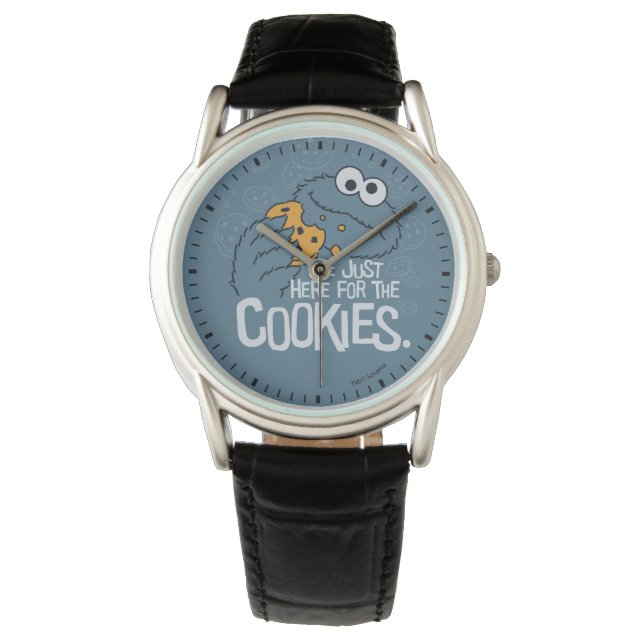 Reloj De Pulsera Cookie Monster | Yo solo aquí para las galletas (Anverso)