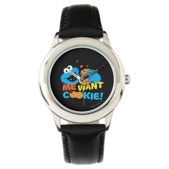 Reloj De Pulsera Cookie Wants Cookie (Anverso)
