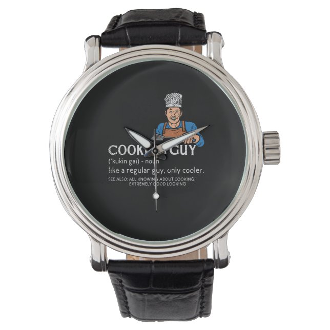 Reloj De Pulsera Cooking Guy Definition (Anverso)