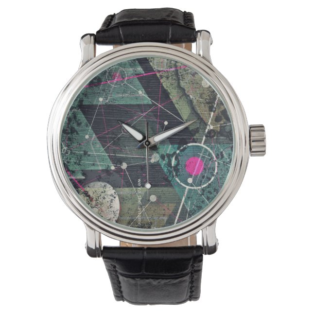Reloj De Pulsera Cool Abstract Digital Graffiti Art Geometic (Anverso)