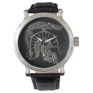 Reloj De Pulsera Cool Warrior Metallic Dragon Helmet