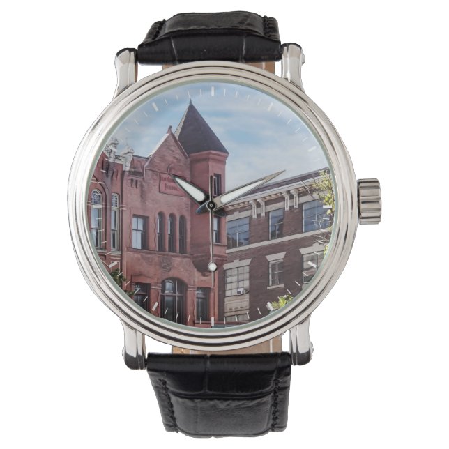 Reloj De Pulsera Cooperstown NY - Primer Edificio del Banco Naciona (Anverso)