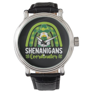 Reloj De Pulsera Coordinador de Travesuras Gnomos Día de San Patric
