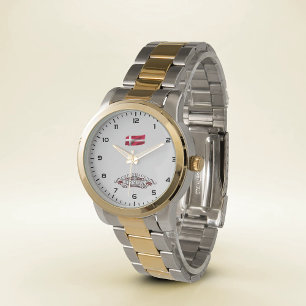 Reloj De Pulsera Copas de doble tono sobredimensionadas de Copenhag