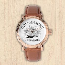 Reloj De Pulsera Copenhagen Denmark vintage Landscape
