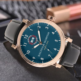 Reloj De Pulsera Cople names minimal navy monogram