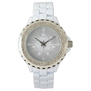 Reloj De Pulsera Copo de nieve blanco