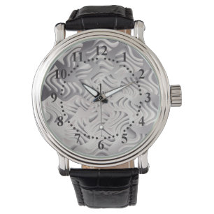 Reloj De Pulsera copo de nieve de plata