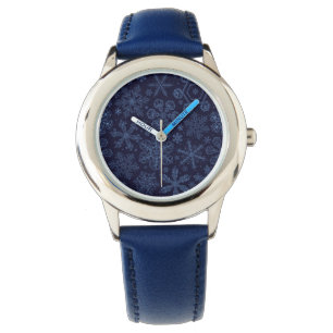 Reloj De Pulsera Copos de nieve azules