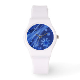 Reloj De Pulsera Copos de nieve azules