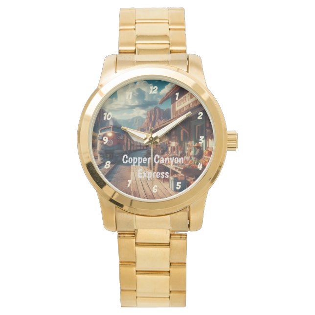 Reloj De Pulsera Copper Canyon Express (Anverso)