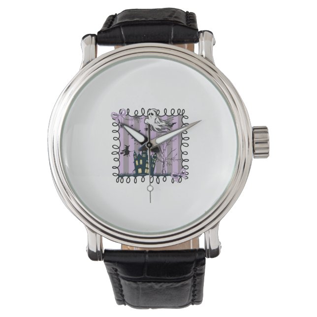 Reloj De Pulsera Coqueta iridiscente de Halloween (Anverso)