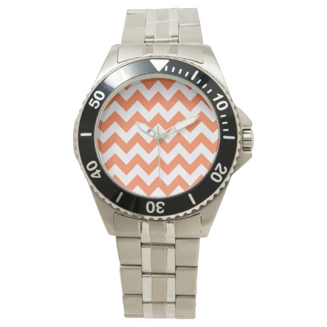 Reloj De Pulsera Coral Bold Chevron (Anverso)