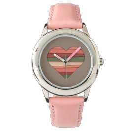 Reloj De Pulsera Corazón Amor Rayado Día de San Valentín
