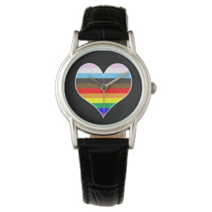 Reloj De Pulsera Corazón arcoiris