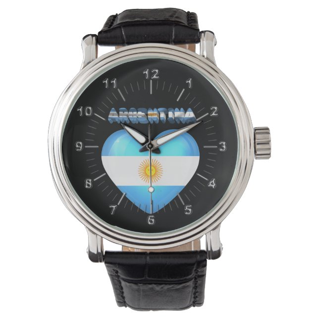 Reloj De Pulsera Corazón argentino (Anverso)