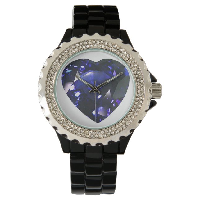 Reloj De Pulsera Corazón azul (Anverso)