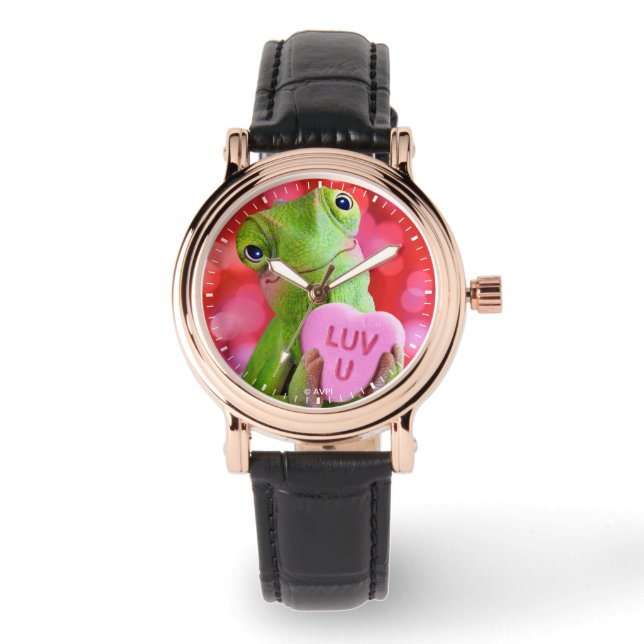 Reloj De Pulsera Corazón Camaleón (Te Amo) (Anverso)