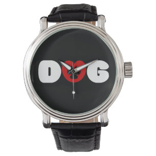 Reloj De Pulsera Corazón de amor de perro