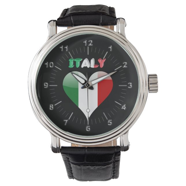 Reloj De Pulsera Corazón de Italia (Anverso)