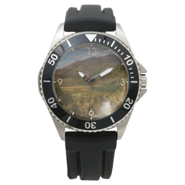 Reloj De Pulsera Corazón de los Andes (Paisaje Sudamericano) (Anverso)