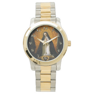 Reloj De Pulsera Corazón de Santa Margarita Maria Alacoque -