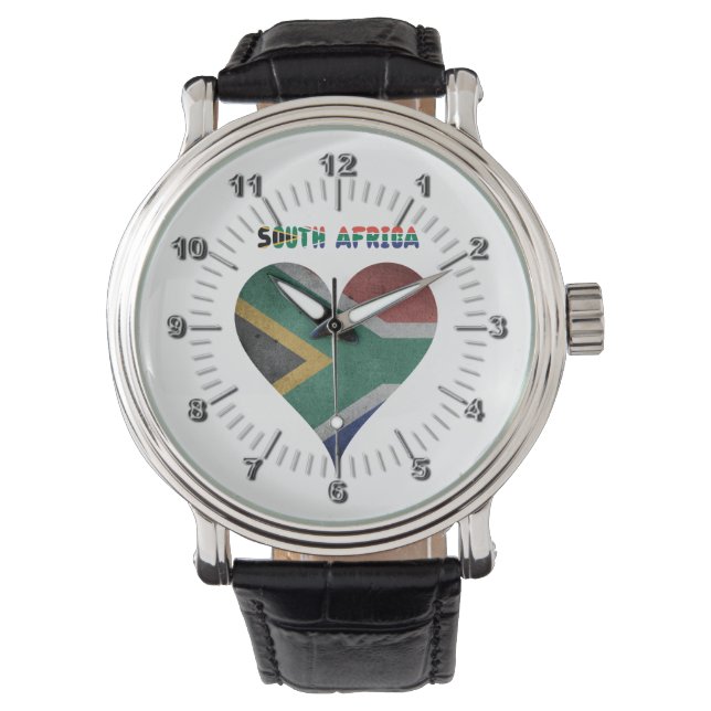 Reloj De Pulsera Corazón de Sudáfrica (Anverso)