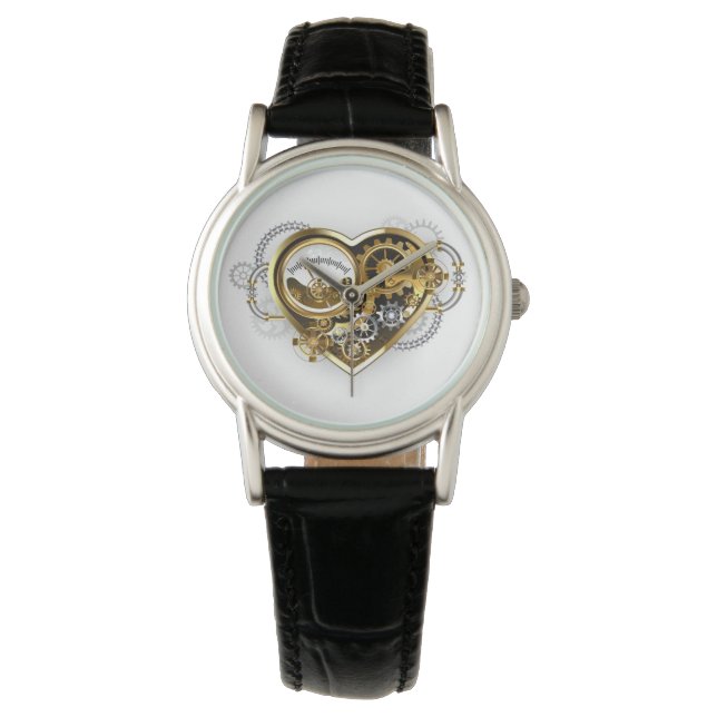 Reloj De Pulsera Corazón de vapor con un manómetro (Anverso)
