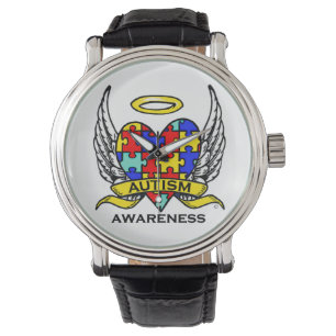 Reloj De Pulsera Corazón del autismo del amor