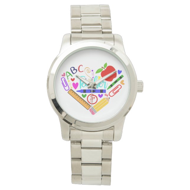 Reloj De Pulsera Corazón del profesor (Anverso)