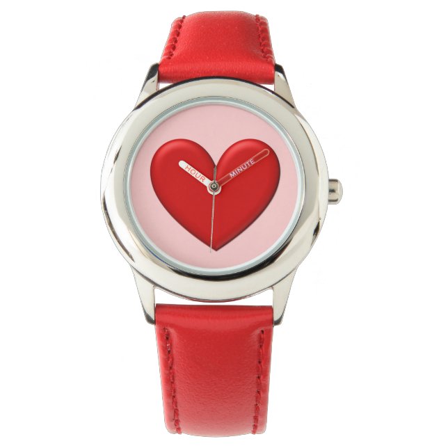 Reloj De Pulsera Corazón esponjoso (Anverso)