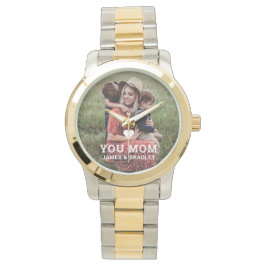 Reloj De Pulsera Corazón lindo te ama mamá foto del Día de la Madre