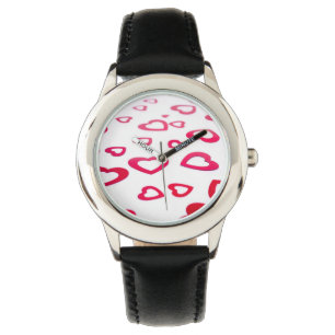 Reloj De Pulsera Corazón rojo