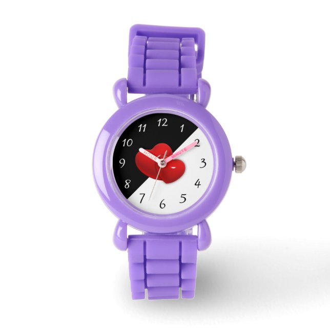 Reloj De Pulsera Corazón rojo (Anverso)
